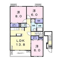 近鉄弥富駅 徒歩9分 2階の物件間取画像